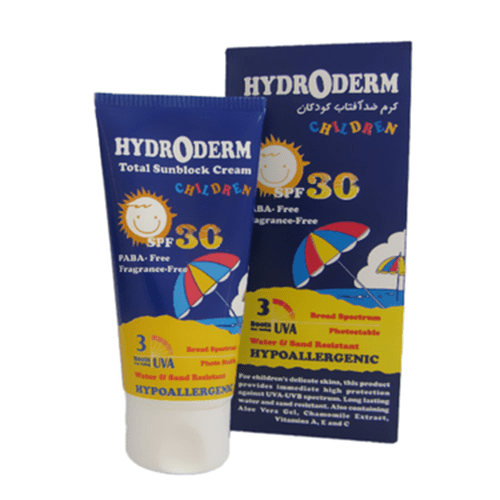 کرم ضد آفتاب کودکان SPF30 هیدرودرم