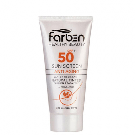 ضد آفتاب ضد چروک و پیری پوست فاربن با SPF50