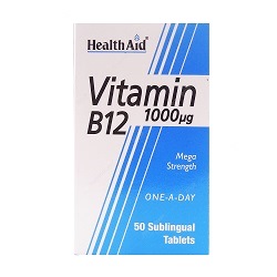 قرص زیر زبانی ویتامین ب12 هلث اید (1000 میکروگرم)
