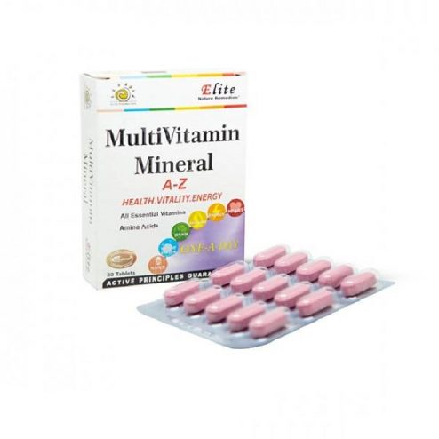 قرص مولتی ویتامین مینرال 30 عددی الیت